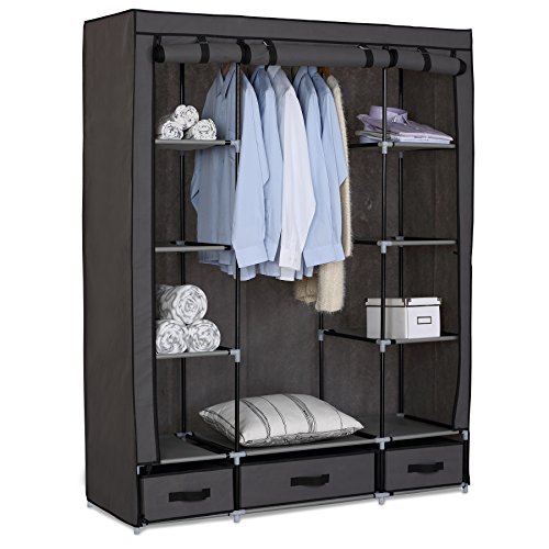 WOLTU SS5020gr Armoire de rangement en tissu, p...