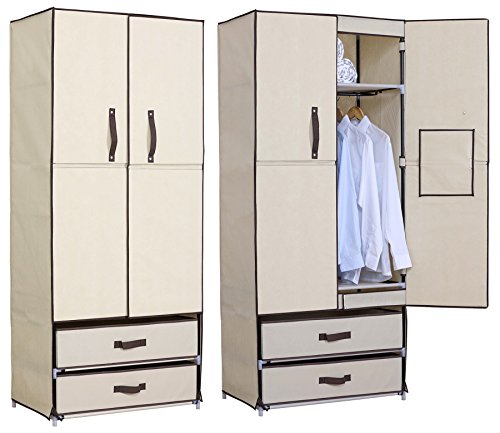 WOLTU SS5022 Armoire penderie en tissu, placard...