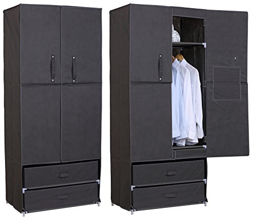 WOLTU SS5022 Armoire penderie en tissu, placard...