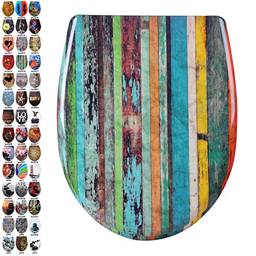 WOLTU WS2676 Abattant WC Duroplast,WC de couver...