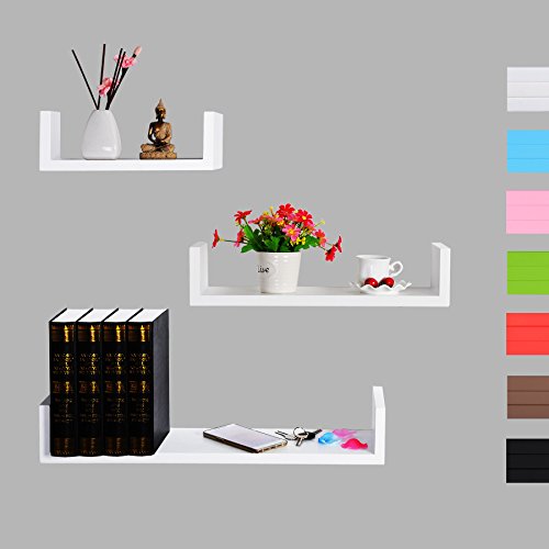 WOLTU RG9239ws étagères murale,étagère CD,étagè...