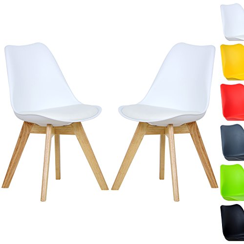 WOLTU BH29ws-2-a, Lot de 2 chaises salle à mang...