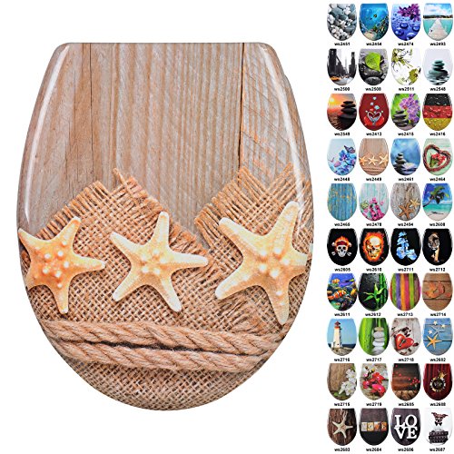 WOLTU WS2449 Abattant WC Duroplast,WC de couver...