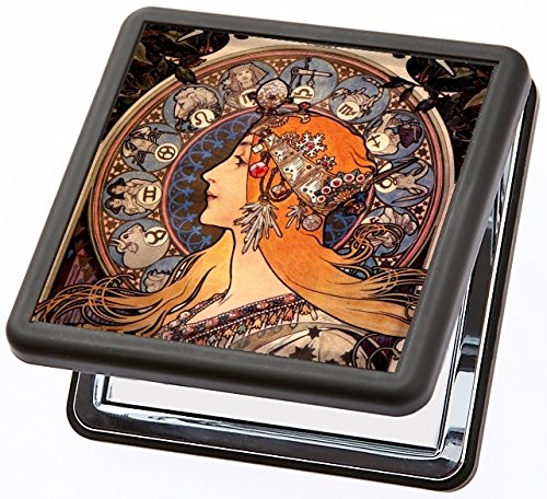 Miroir de poche Mucha - Zodiac de Artis Vivendi