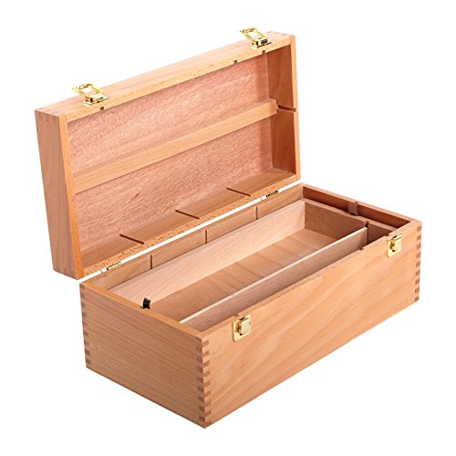 Art-Star Brosse boîte en bois | 40 x 20 x 15 cm, boîte de rangement | pour brosses 4250371523981 (4250371523981)