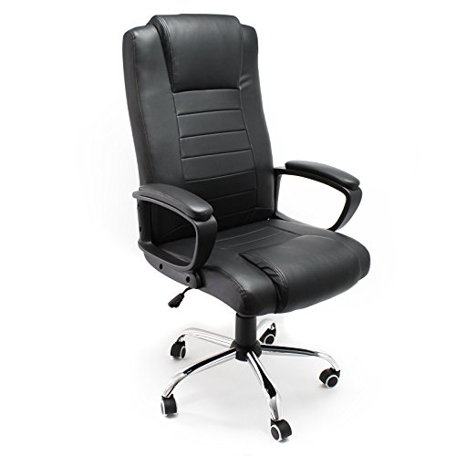 Chaise de bureau en similicuir, siège de bureau...