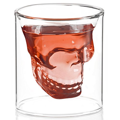 Tête de mort Verre à liqueur crâne Verres à Liq...