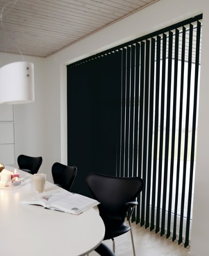 Lamellenvorhang Line - Store à lamelles verticales - coloris: Noir - dimensions. 100X250cm - Largeur des lamelles: 89mm code EAN 4250418829083 