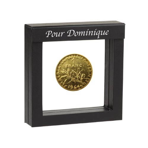 Historia 1 franc plaqué or 1976 dans étui de présentation personnalisé code EAN 4250419743838 