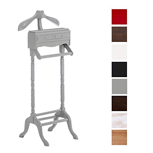 Valet muet de style en bois džacajou avec 2 tir...