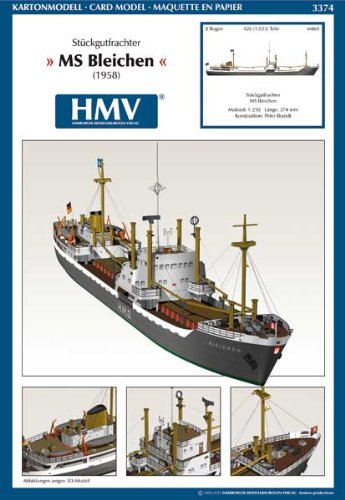Aue Verlag Hmv 3374 papermodel Cargo Freighter MS Bleichen code EAN 4250478133748 