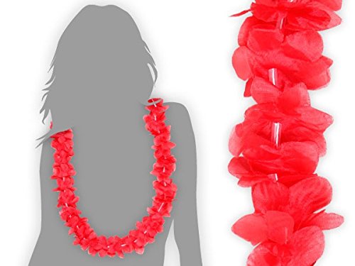Collier Hawaïen rouge 