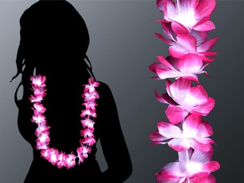 Alsino Collier Hawaii blanc rose-vif collier fleur Hawaii collier 08 Collier Tahitien blanc rose collier des fleurs hawaii collier 08 code EAN 4250487200561 