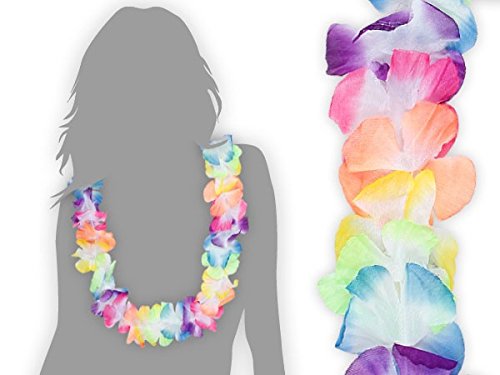 Lot de 24 collier hawaien 