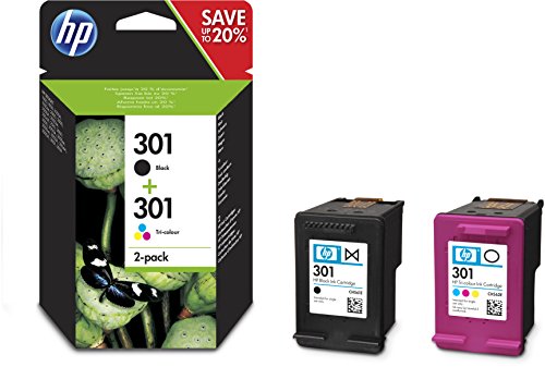 301 pack de 2 cartouches d'encre noir et trois ...