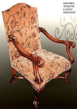 Chaise baroque Fauteuil MoCh00111 de style antique