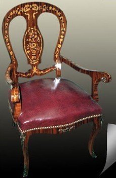 Baroque Fauteuil chaise rococo MoCh0172 de styl...