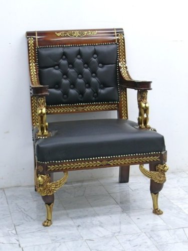 Baroque Fauteuil chaise rococo MoCh0185 de styl...