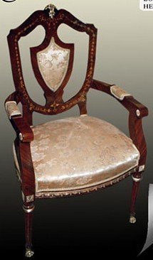 Baroque Fauteuil chaise rococo MoCh0697 de styl...