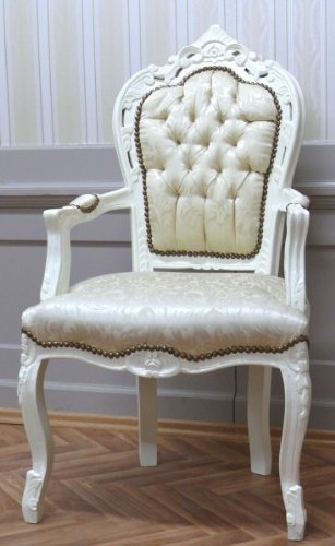 Baroque Fauteuil, peinture et tapisserie d'ameu...