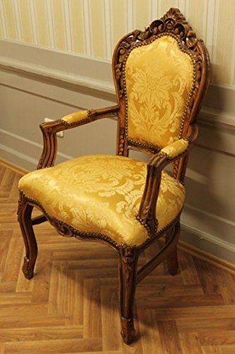 salle à manger chaise antique, baroque, beige Skai