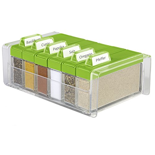 Spice box boîte à épices, 6 épices fournies,ver...
