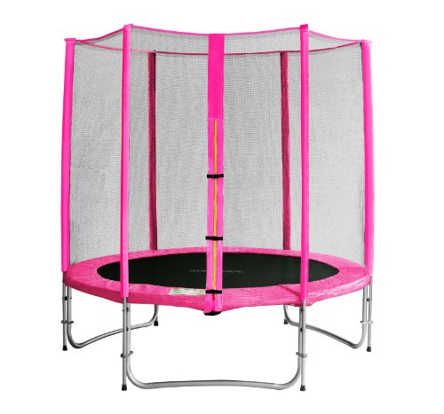 Sixjump 1,85 m trampoline de jardin rose - file...