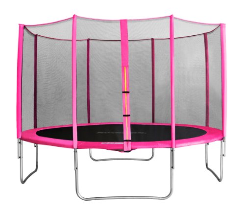 Sixjump 4,00 m trampoline de jardin rose certif...