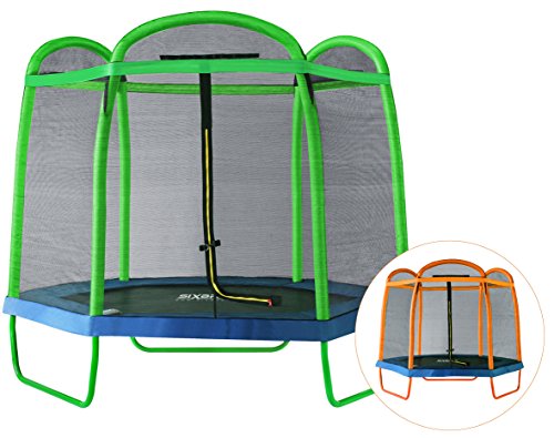 Sixjump 2,10 m ø trampoline de jardin vert - fi...