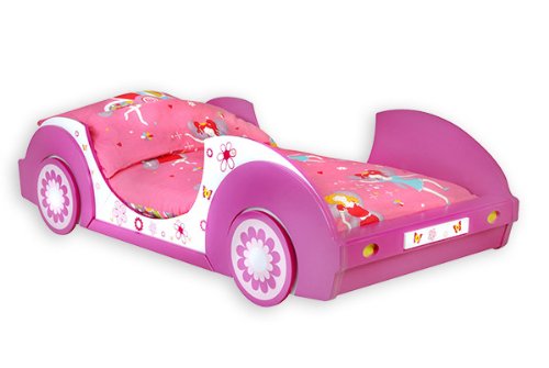 Lit pour fille enfant rose fleurs Chambre Lit F...