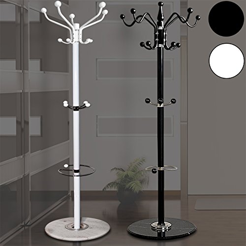 Deuba Porte manteaux perroquet blanc avec socle marbre 170cm code EAN 4250525304251 