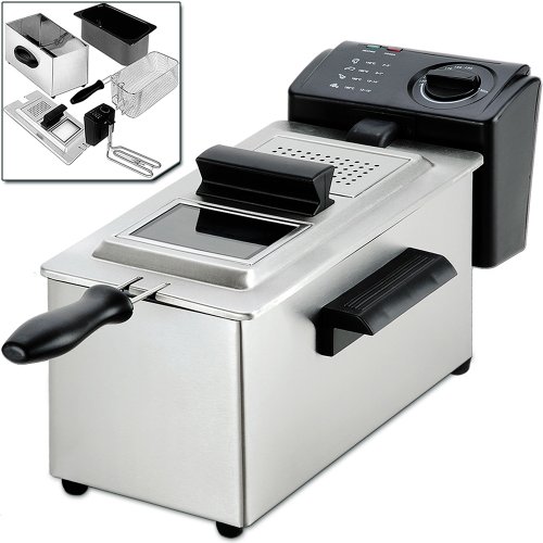 Friteuse électrique pro - cuve amovible 3,5 Lit...