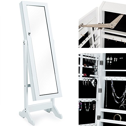 Armoire à glace moderne blanche- Pivotable - Ra...