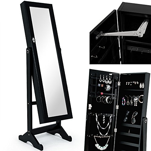 Armoire à glace moderne noire - Pivotable - Noi...