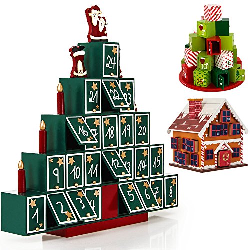 Calendrier de l'Avent - 24 compartiments avec p...