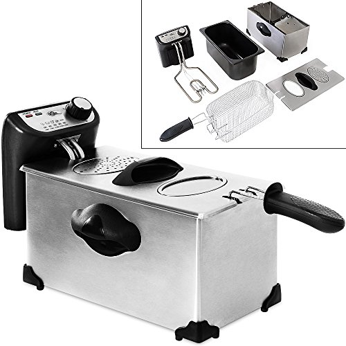 Friteuse électrique en acier inoxydable