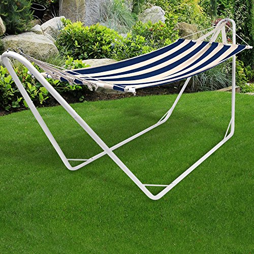 Hamac avec cadre en métal - 200 x 80cm - 100% c...