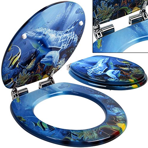 Siège de toilette avec fermeture à amortisseur ...