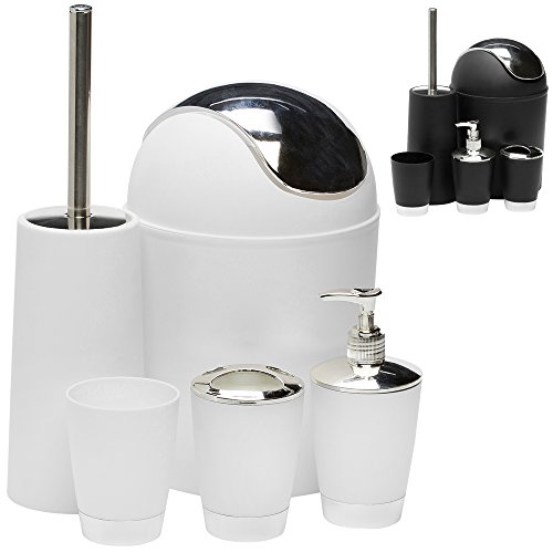 Ensemble salle de bain Noir- Porte-brosse à den...