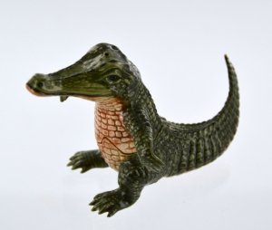 Salière et poivrière en céramique en forme de c...