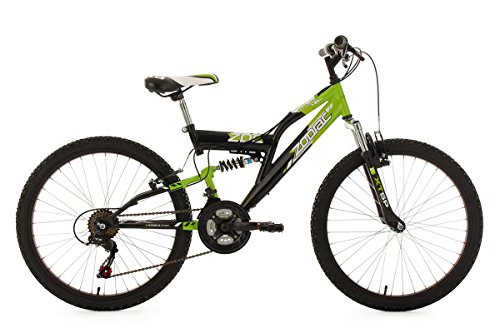KS Cycling Zodiac vtt tout suspendu mixte enfant, vert/noir, 24" code EAN 4250547524606 