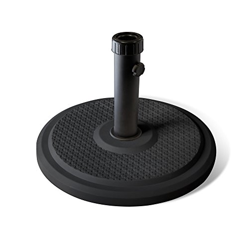 Pied parasol standard rond, anthracite