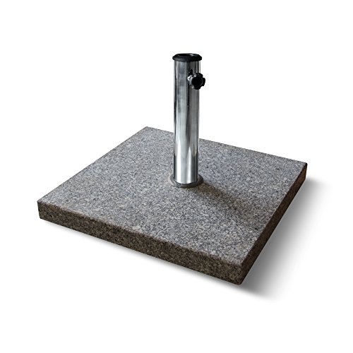 Pied parasol granit carré