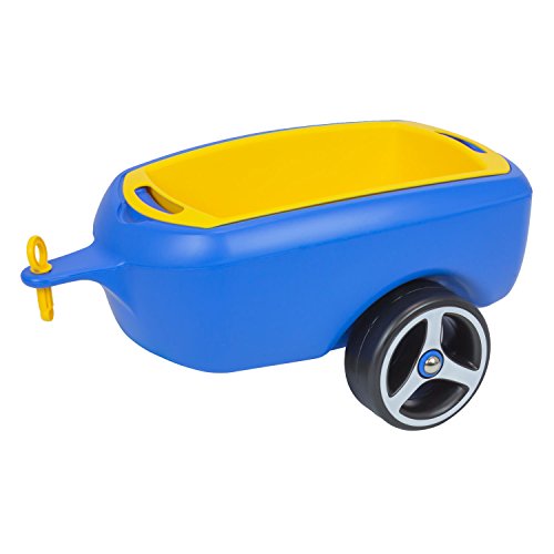 Jouet remorque Brumee Caree en bleu