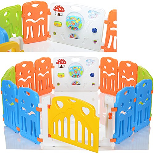 LCP Kids CORRAL Parc Bebe à 12 côtés avec porte...