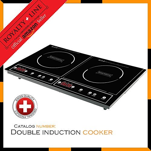 Digital electric double 3400w induction hob led...