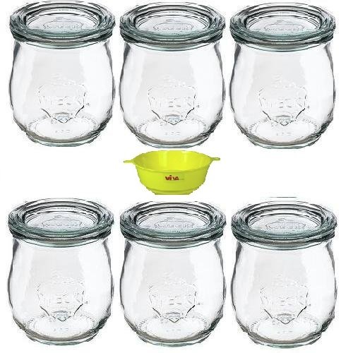 G4030220/6t/x lot de 6 petits bocaux à bord arr...