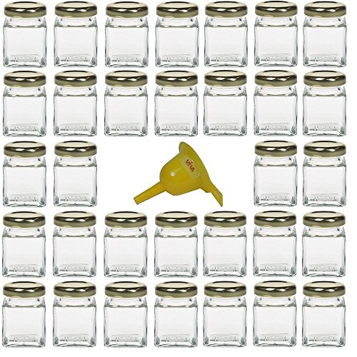 Lot de 32 mini pots 50ml pour confiture ou marm...