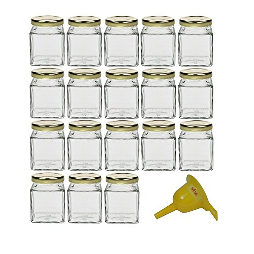 Viva Lot de 18 petits pots à confiture/épices/s...