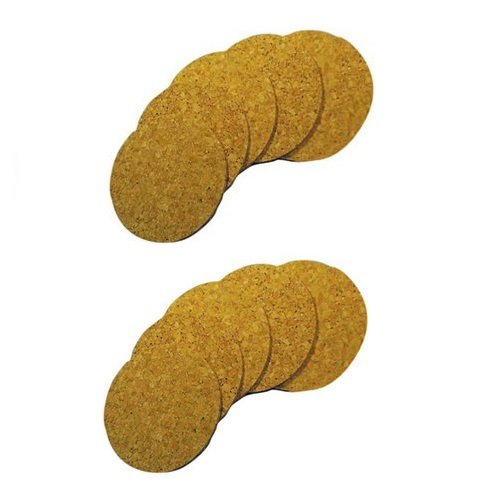 Lot de 12 sous-verres en liège diamètre 9.5cm